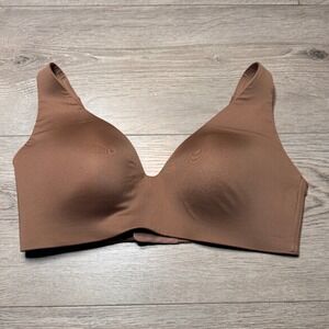 GapBody Everyday Wirefree Bra Brown 34C Molded Cups Brown Nude